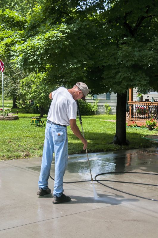 Concrete Slab Powerwashing
